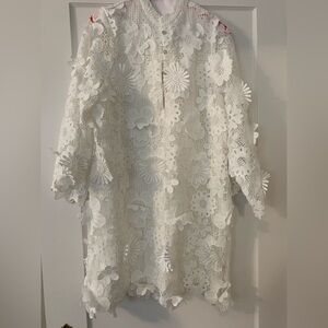 J Marie white floral dress